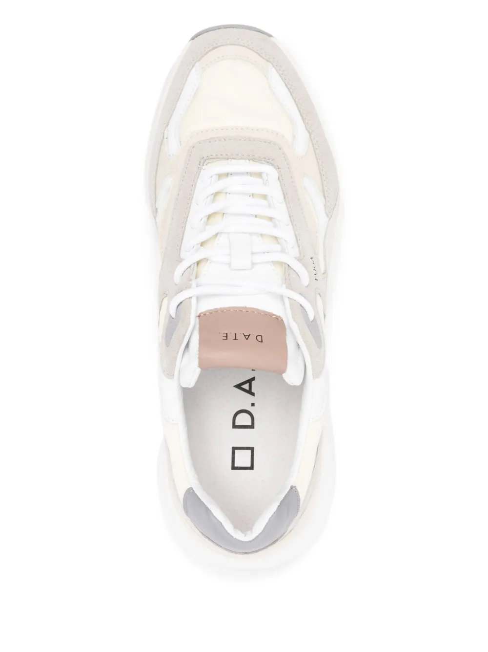 D.A.T.E. Fuga leather trainers Neutrals