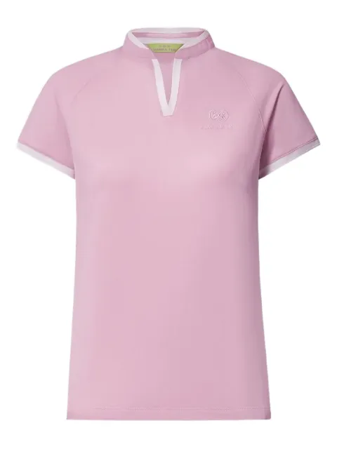 Shanghai Tang Tang Playmaker band-collar short-sleeve T-shirt