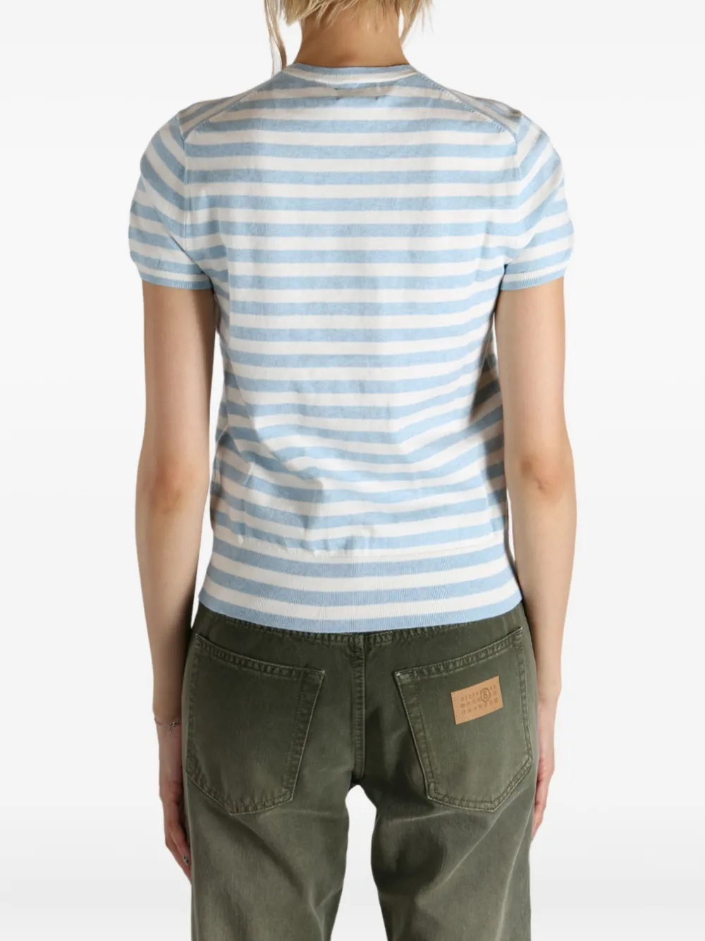 Polo Ralph Lauren Gestreepte top met korte mouwen Blauw