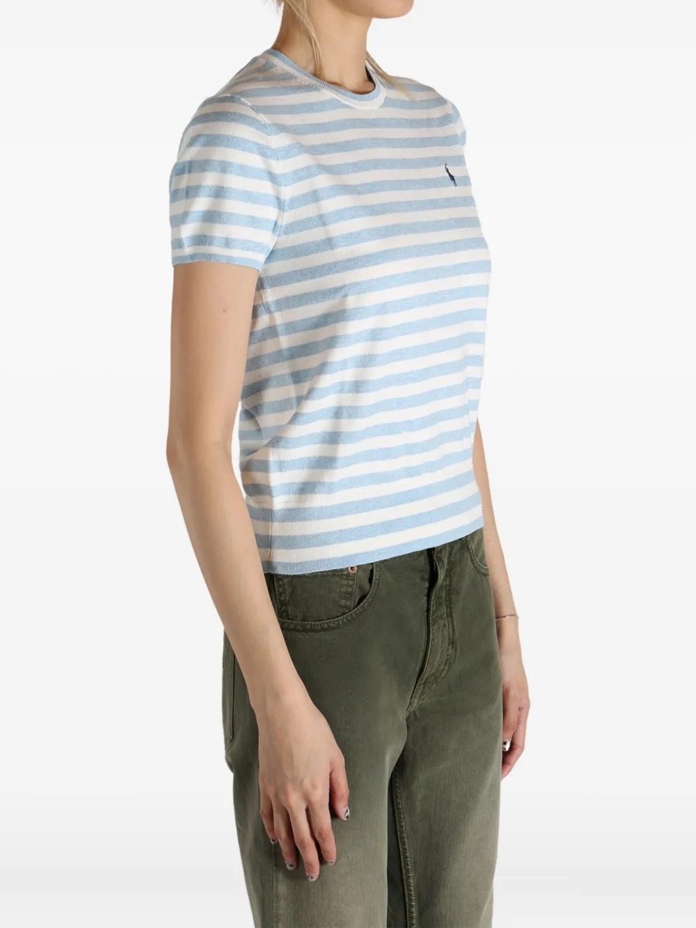 Polo Ralph Lauren Gestreepte top met korte mouwen Blauw
