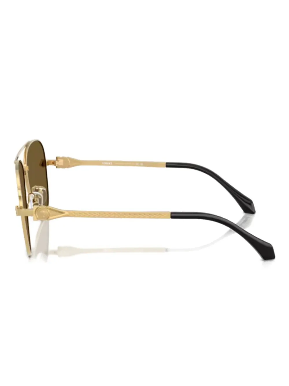 Versace Eyewear La Medusa detailed pilot-frame sunglasses Goud