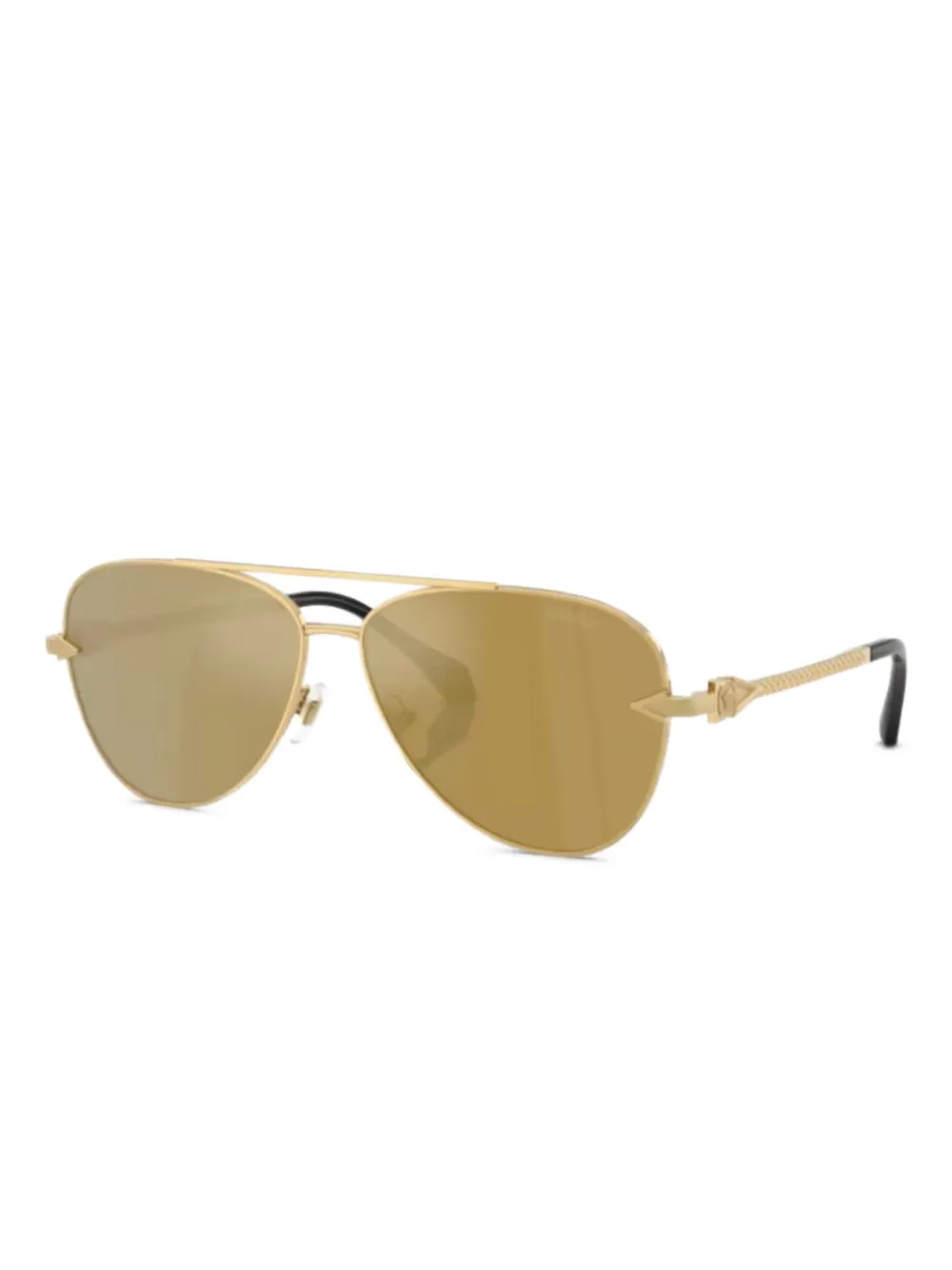 Versace Eyewear La Medusa detailed pilot-frame sunglasses Goud