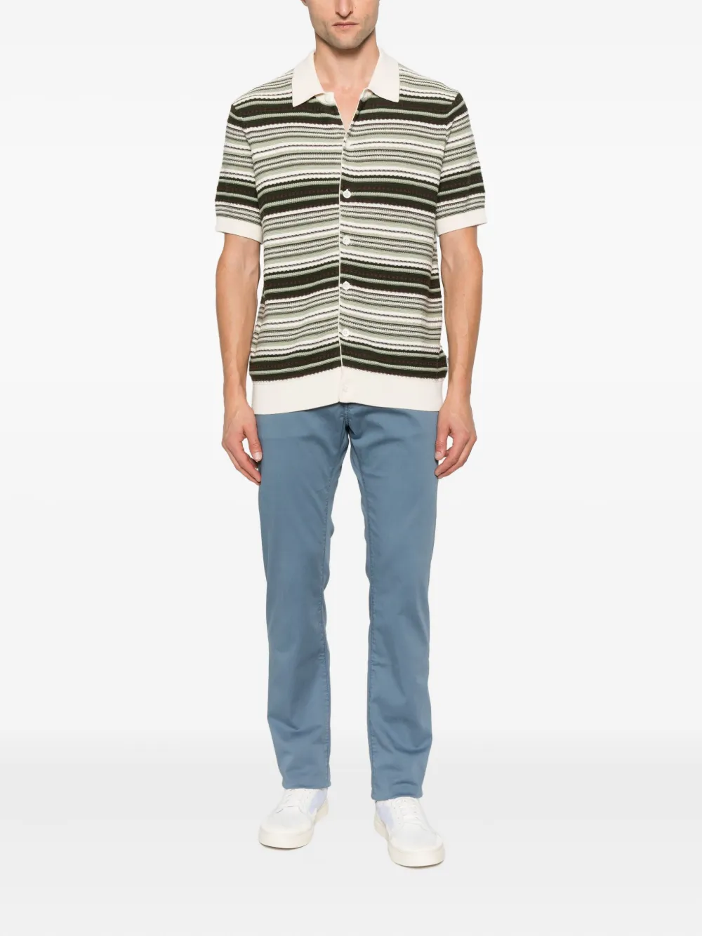 Jacob Cohën Jeans met logopatch Blauw