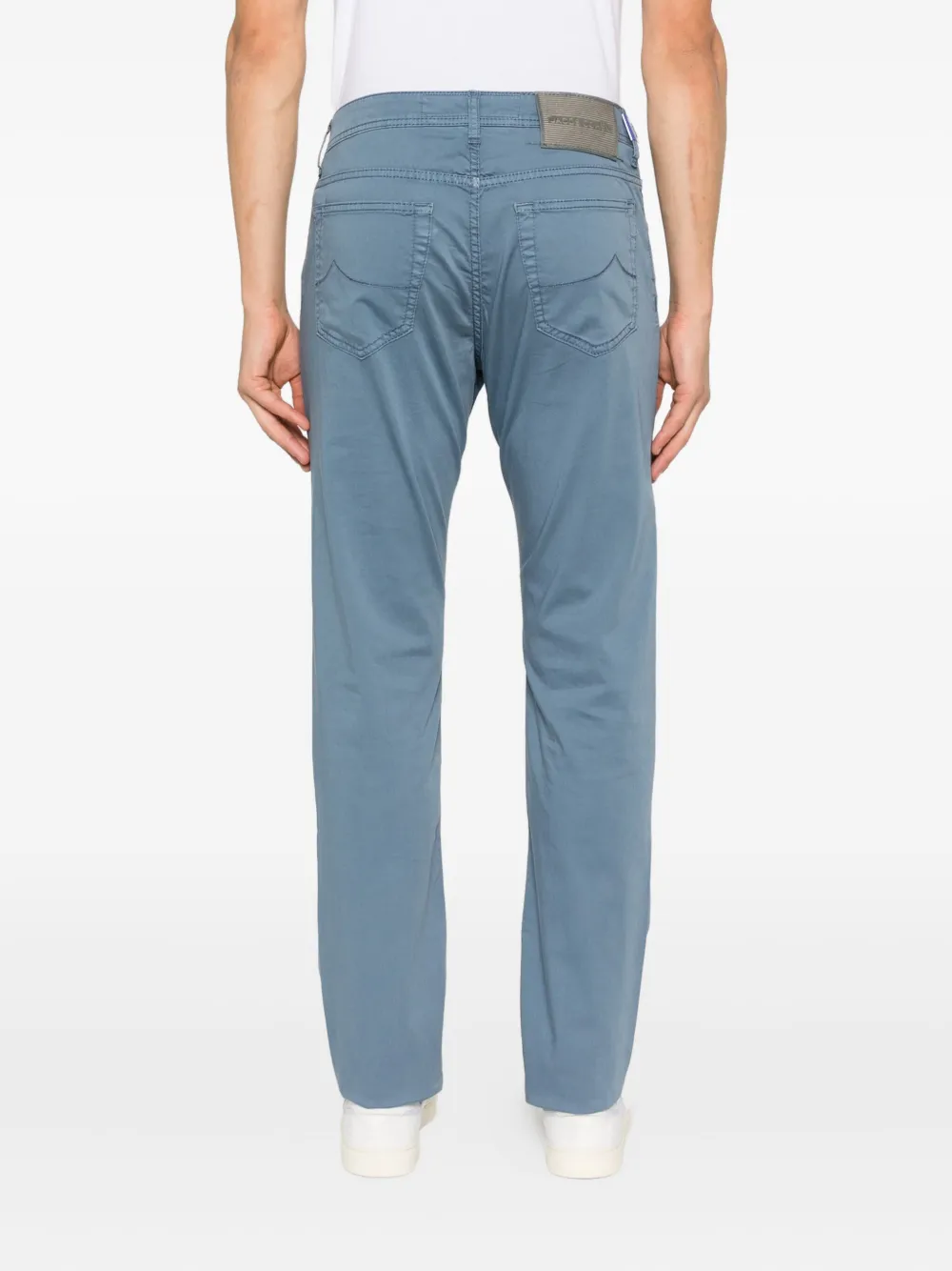 Jacob Cohën Jeans met logopatch Blauw