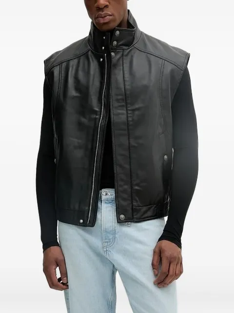 Versace Jeans Couture 搭扣开合皮质马甲