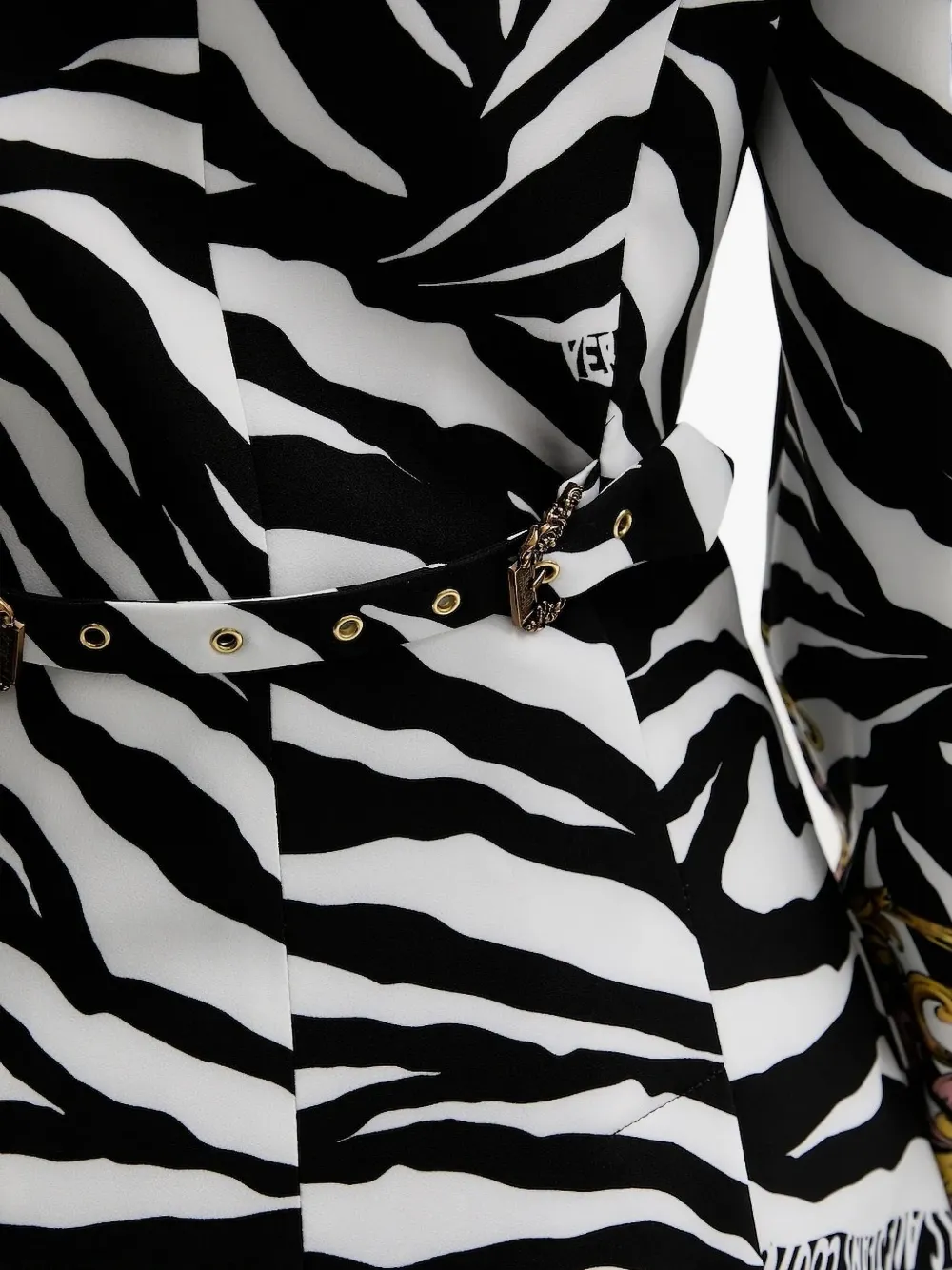 Versace Jeans Couture zebra-print blazer Zwart