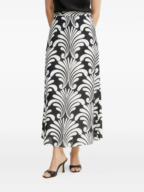 LUISA SPAGNOLI floral-print midi skirt