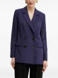 LUISA SPAGNOLI double-breasted button blazer - Blue