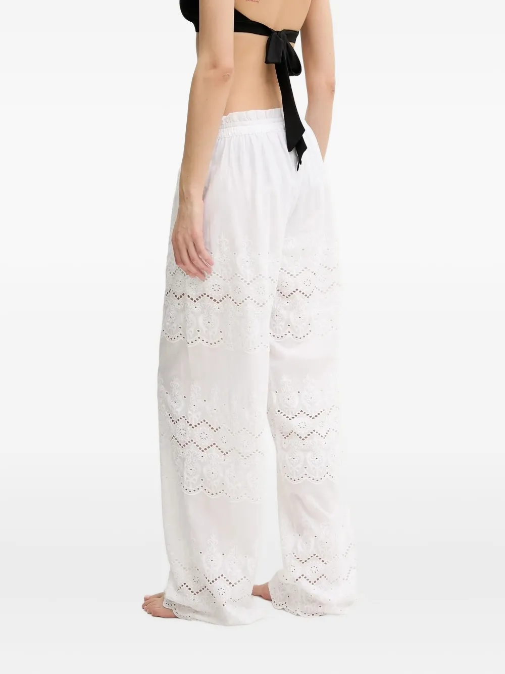 Melissa Odabash Immy broderie anglaise broek - Wit