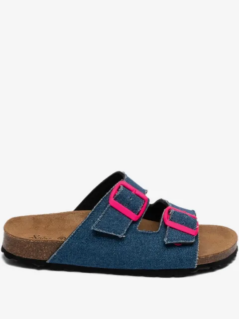 MC2 Saint Barth Sandália jeans com fivela