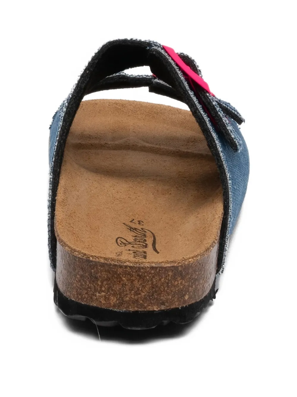 MC2 Saint Barth buckle-fastening denim sandals Blue