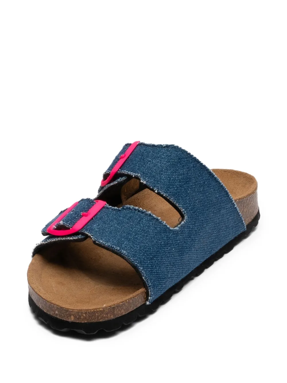 MC2 Saint Barth Denim sandalen met gespsluiting Blauw