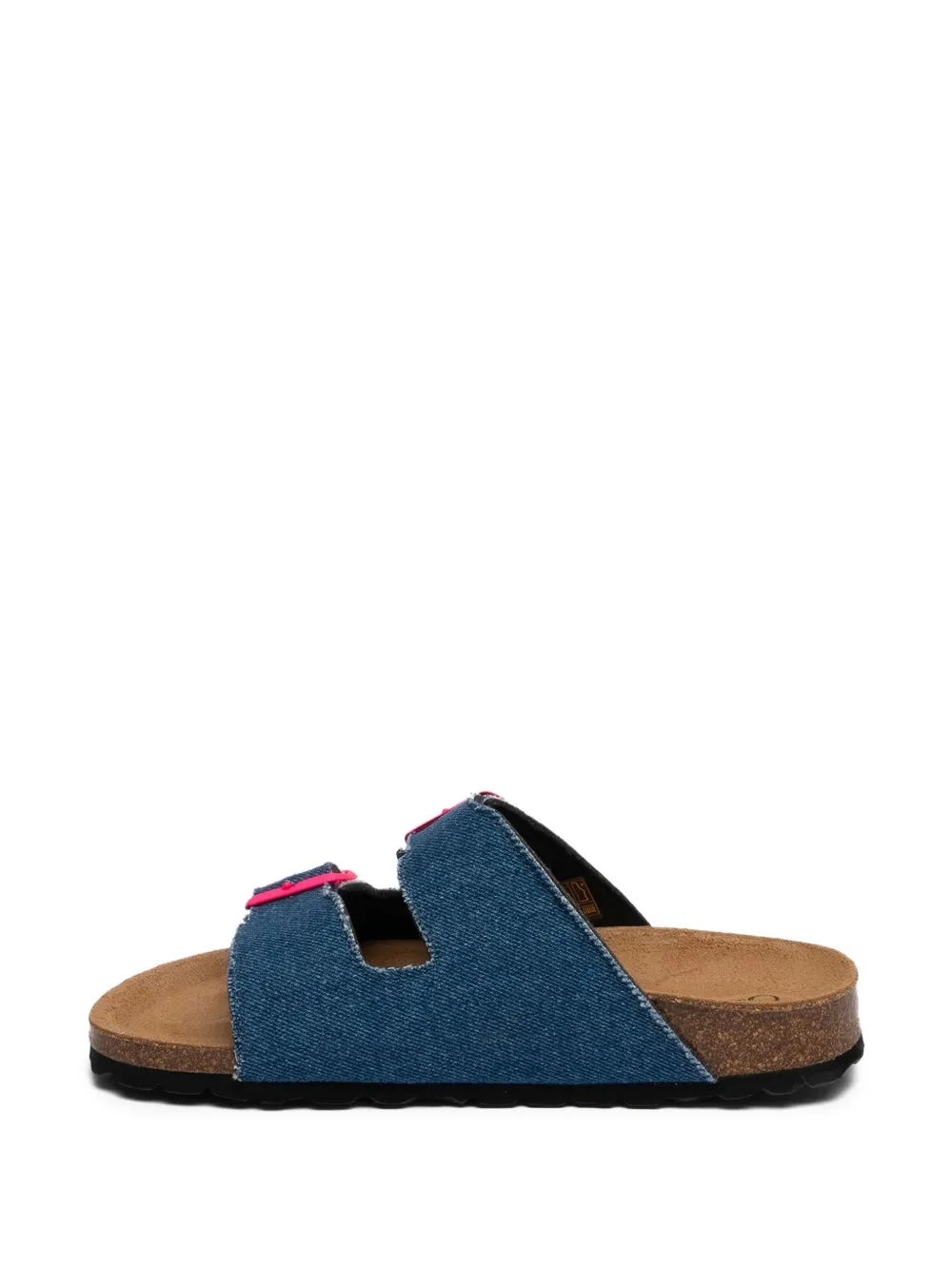MC2 Saint Barth Denim sandalen met gespsluiting Blauw
