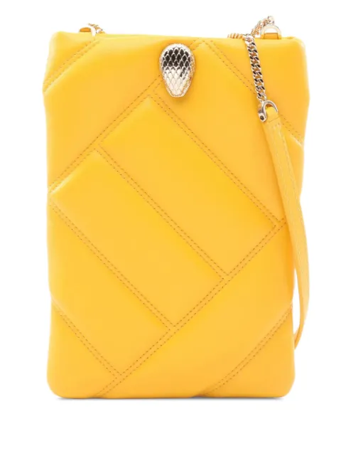 Bvlgari Pre-Owned 2000-2024 Serpenti Leather Cabochon Phone Case crossbody bag