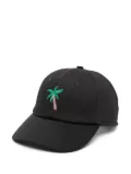 ALBERTO BRESCI palm tree-embroidery baseball cap - Black