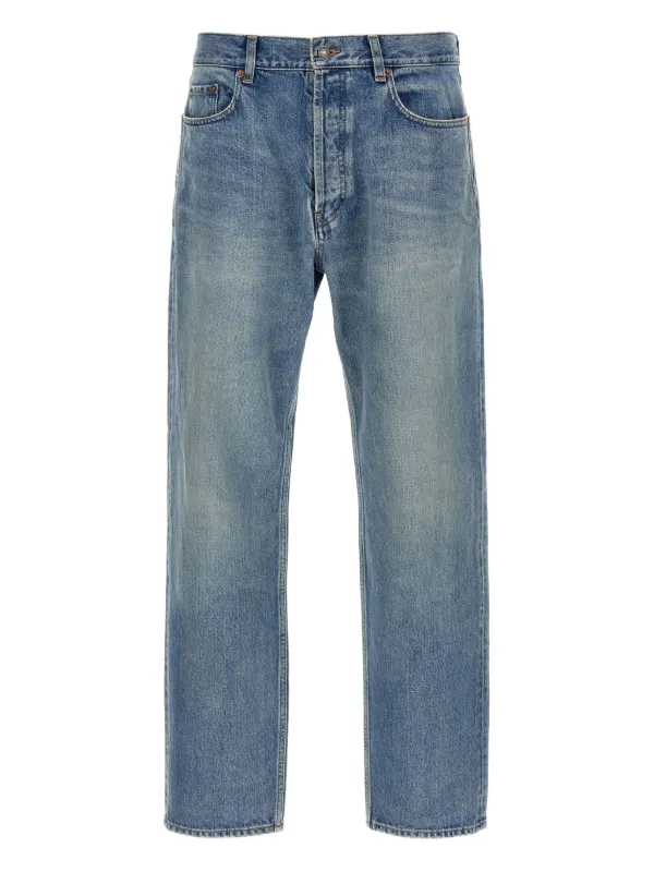 Saint Laurent Mick Long Jeans in Blue