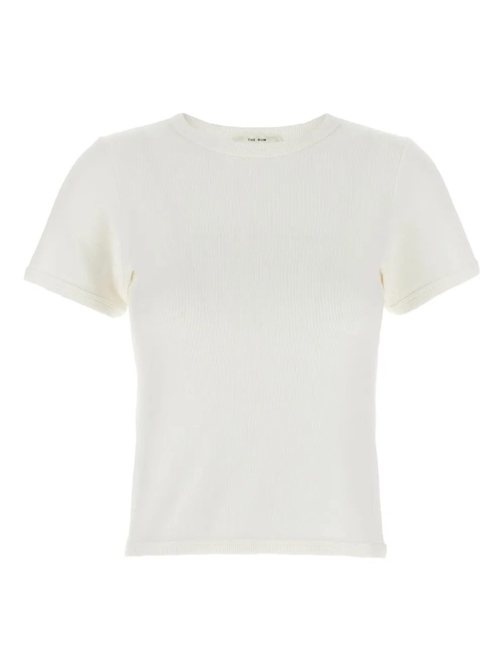 The Row Torya Ribbed Crew-neck T-shirt In White
