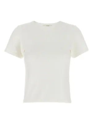 Tシャツ・カットソー THE ROW Woman T-Shirt White 8738K636 WHT Nadinaコットン製のトップス ホワイト – The Row