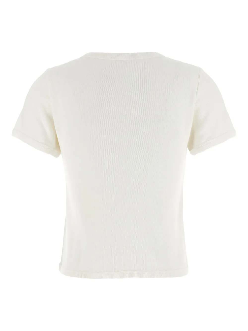 The Row Torya Ribbed Crew-neck T-shirt In White