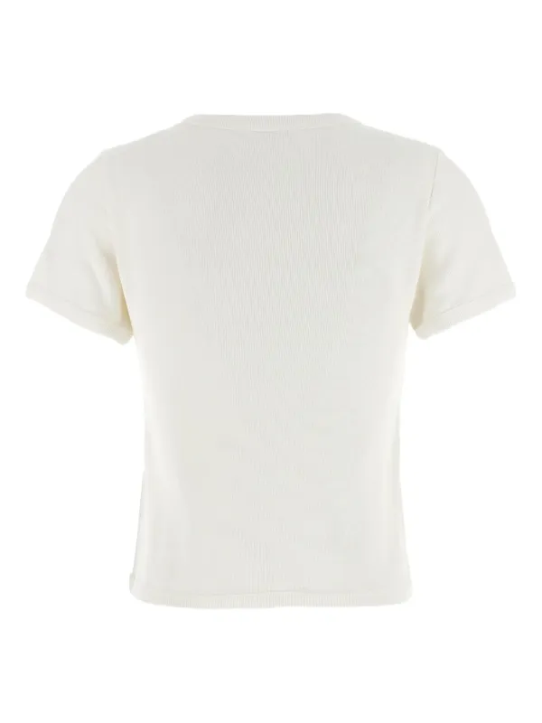 The Row Torya リブ クルーネック Tシャツ | ホワイト | FARFETCH JP