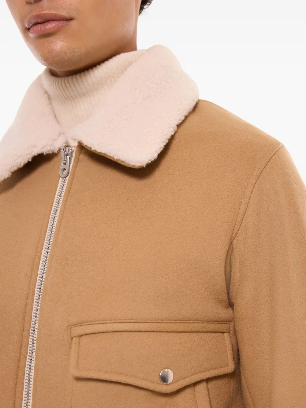 FURSAC Jack met fleece kraag Bruin