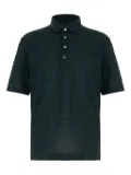 Zegna linen buttoned polo shirt - Green