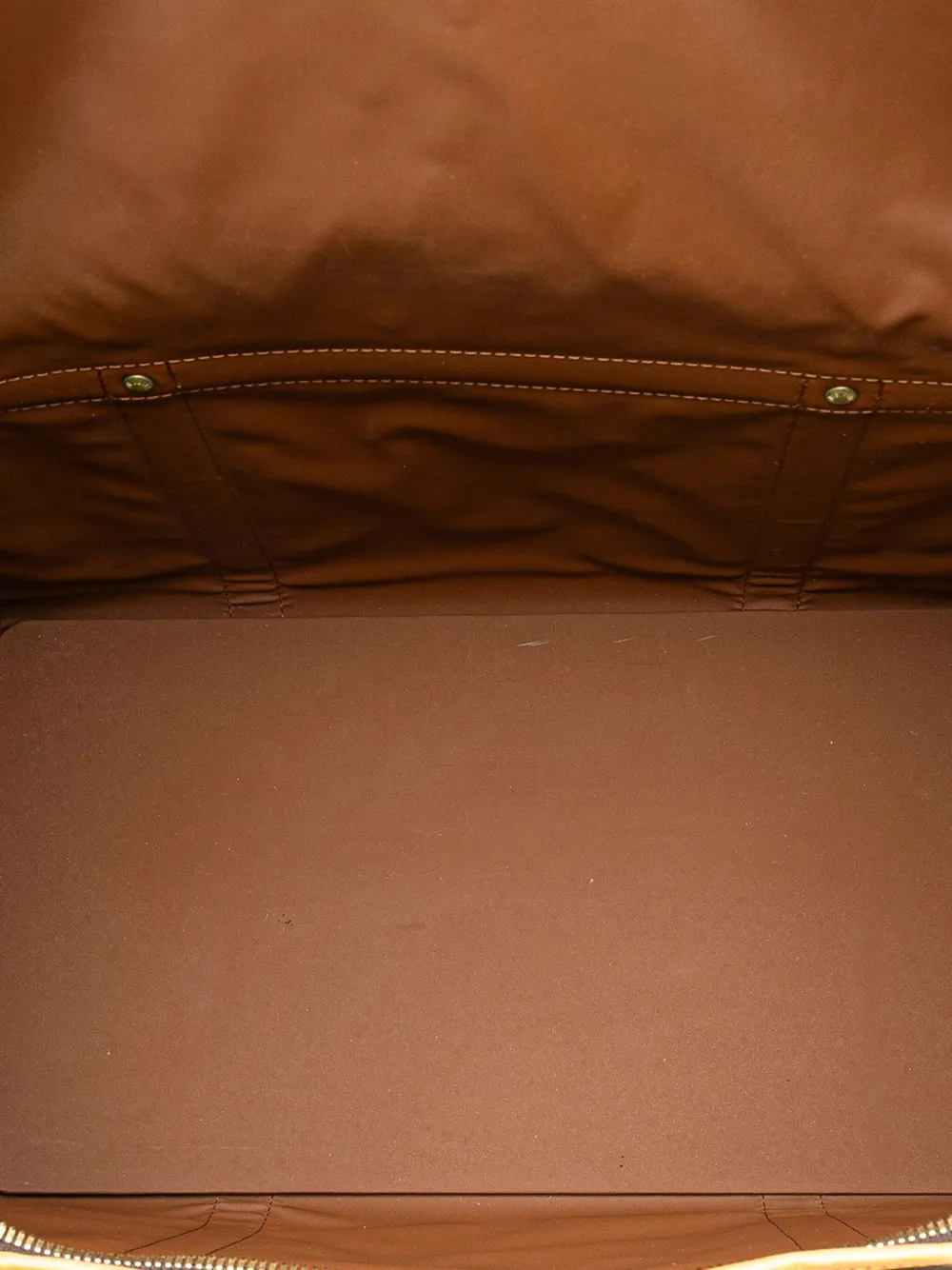 Pre-owned Louis Vuitton 2003 Monogram Sac Chien Pet Carrier 40 Travel Bag In Brown