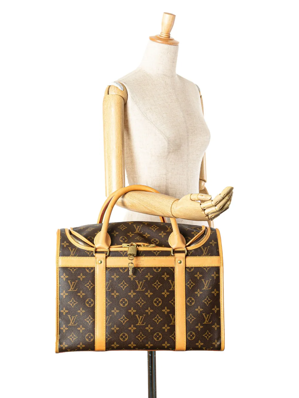 Louis Vuitton Pre-Owned 2003 Monogram Sac Chien Pet Carrier 40 travel bag | Pre-Owned | Image 2