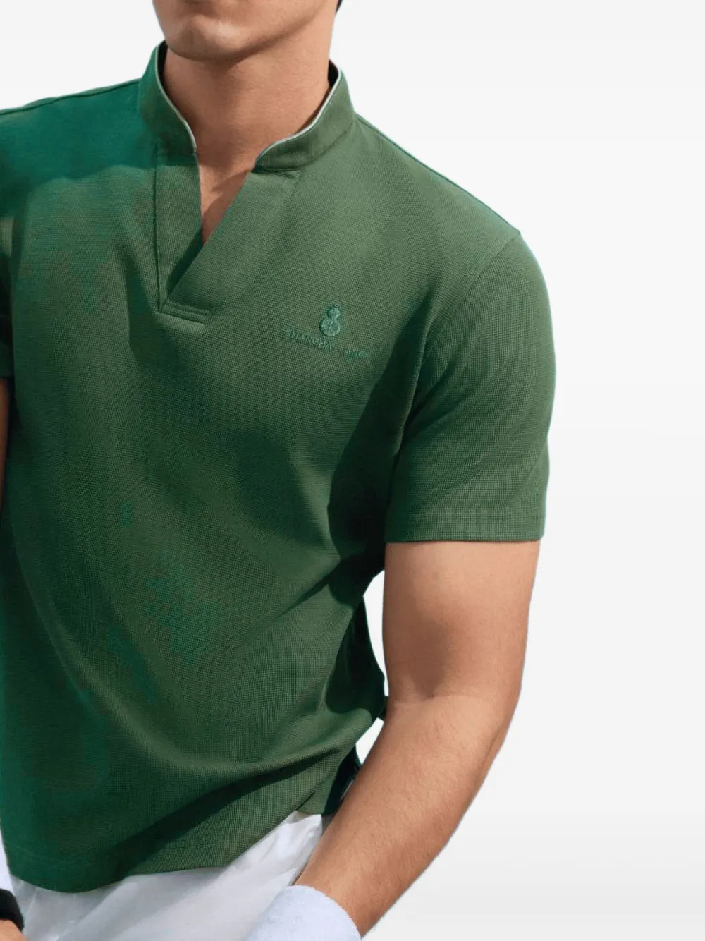 Shanghai Tang Tang Playmaker logo-embroidered T-shirt - Groen