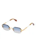 John Dalia gradient rimless sunglasses - Gold