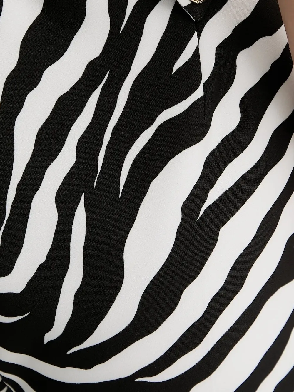 Versace Jeans Couture Broek met zebraprint Zwart