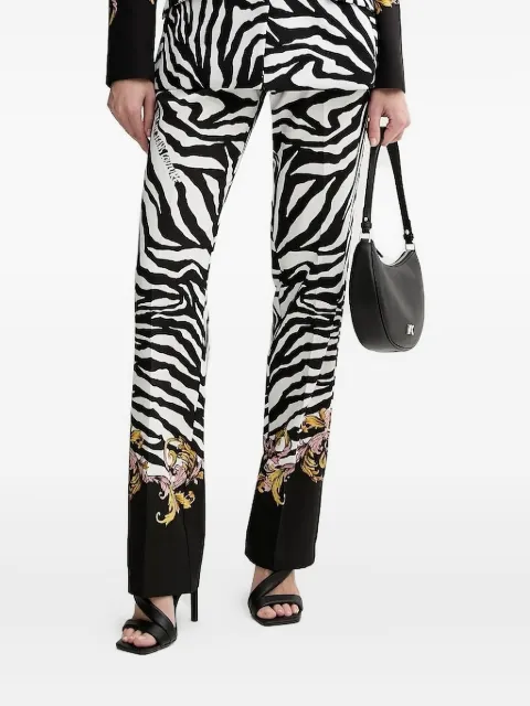 Versace Jeans Couture zebra-print trousers
