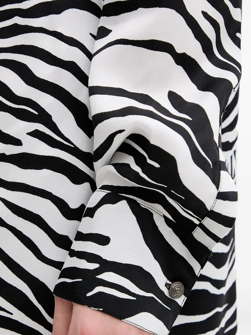 Versace Jeans Couture zebra-print shirt Zwart