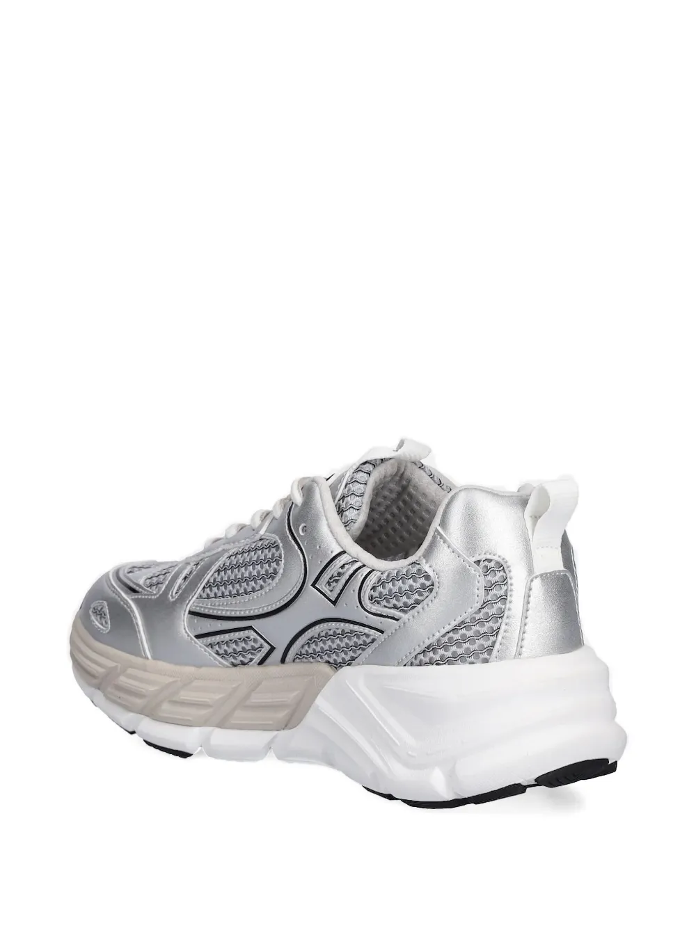 Iceberg Icb One Metallic Mesh Sneakers In Gray