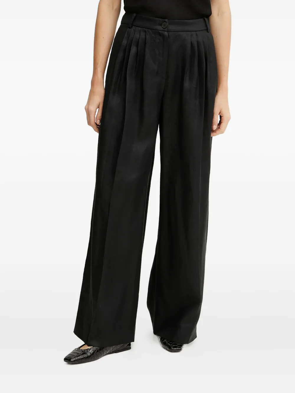 LUISA SPAGNOLI pleated trousers | Black | Image 1
