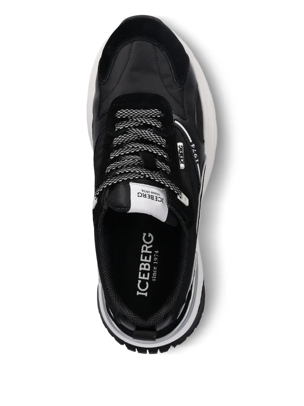 Iceberg leather panelled sneakers | Low-Tops | Image 2