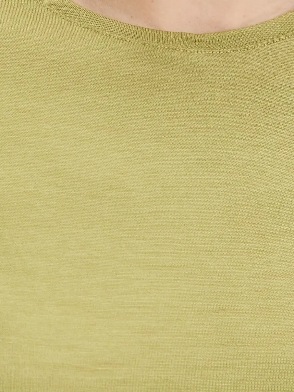 Icebreaker Cap-sleeve Round-neck Mini Dress In Green