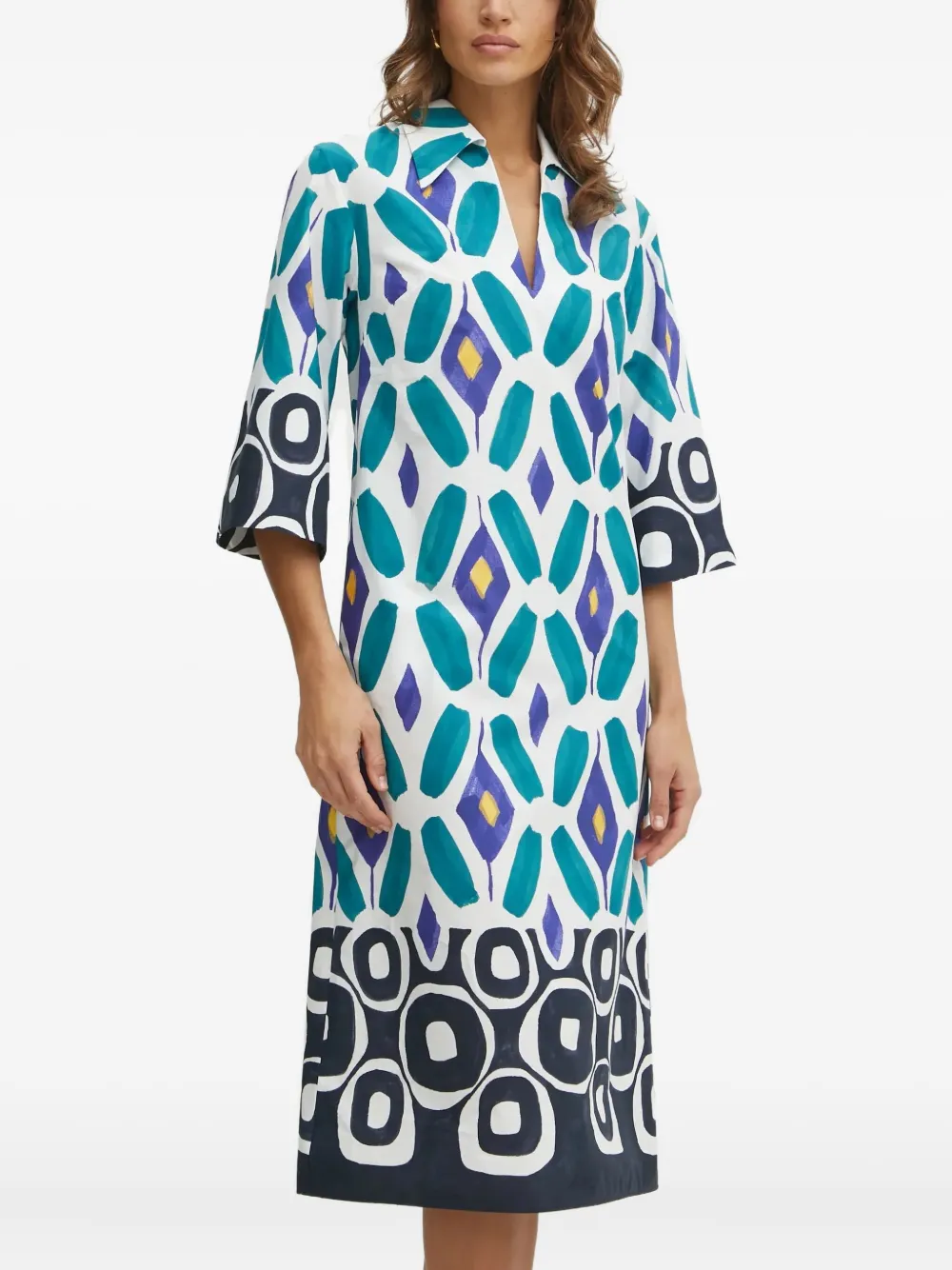 printed midi dress