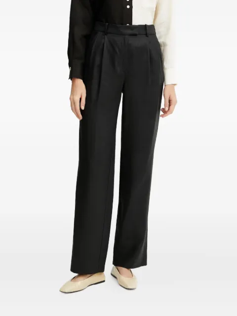 LUISA SPAGNOLI pleated linen trousers