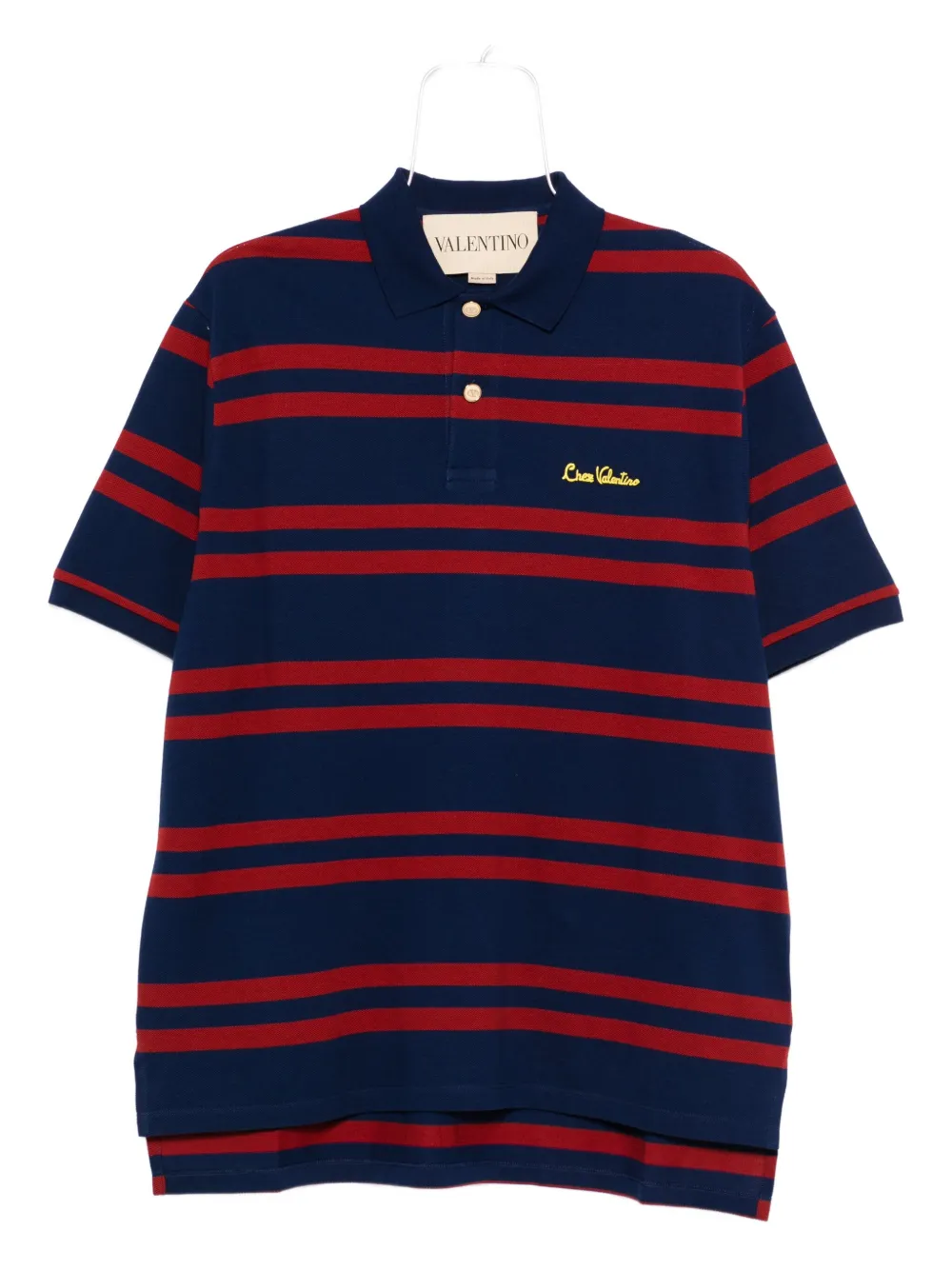 Valentino Garavani striped polo shirt - Blu