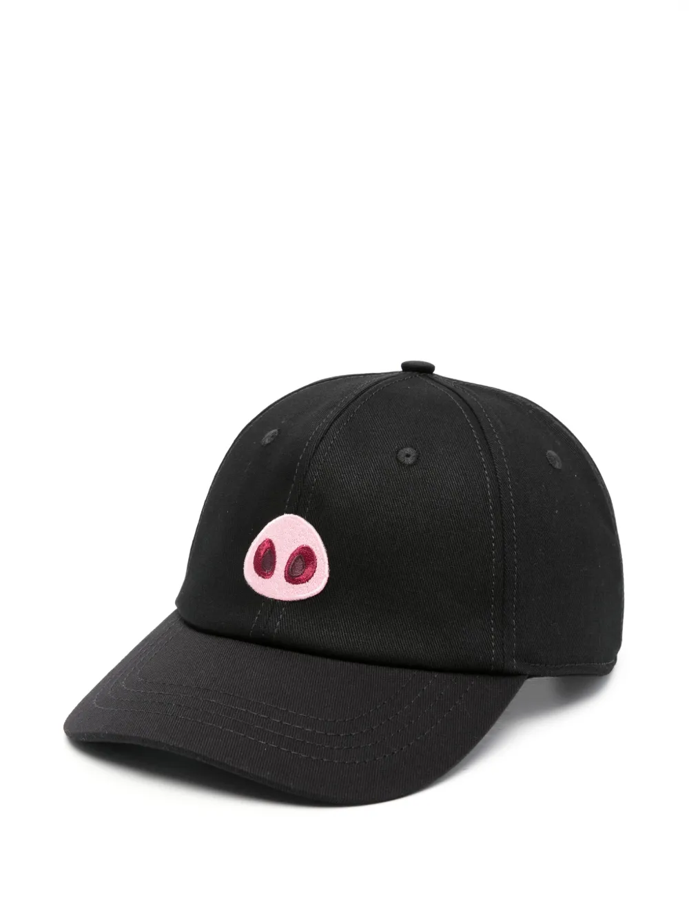 ALBERTO BRESCI embroidered baseball cap | Black | Image 1