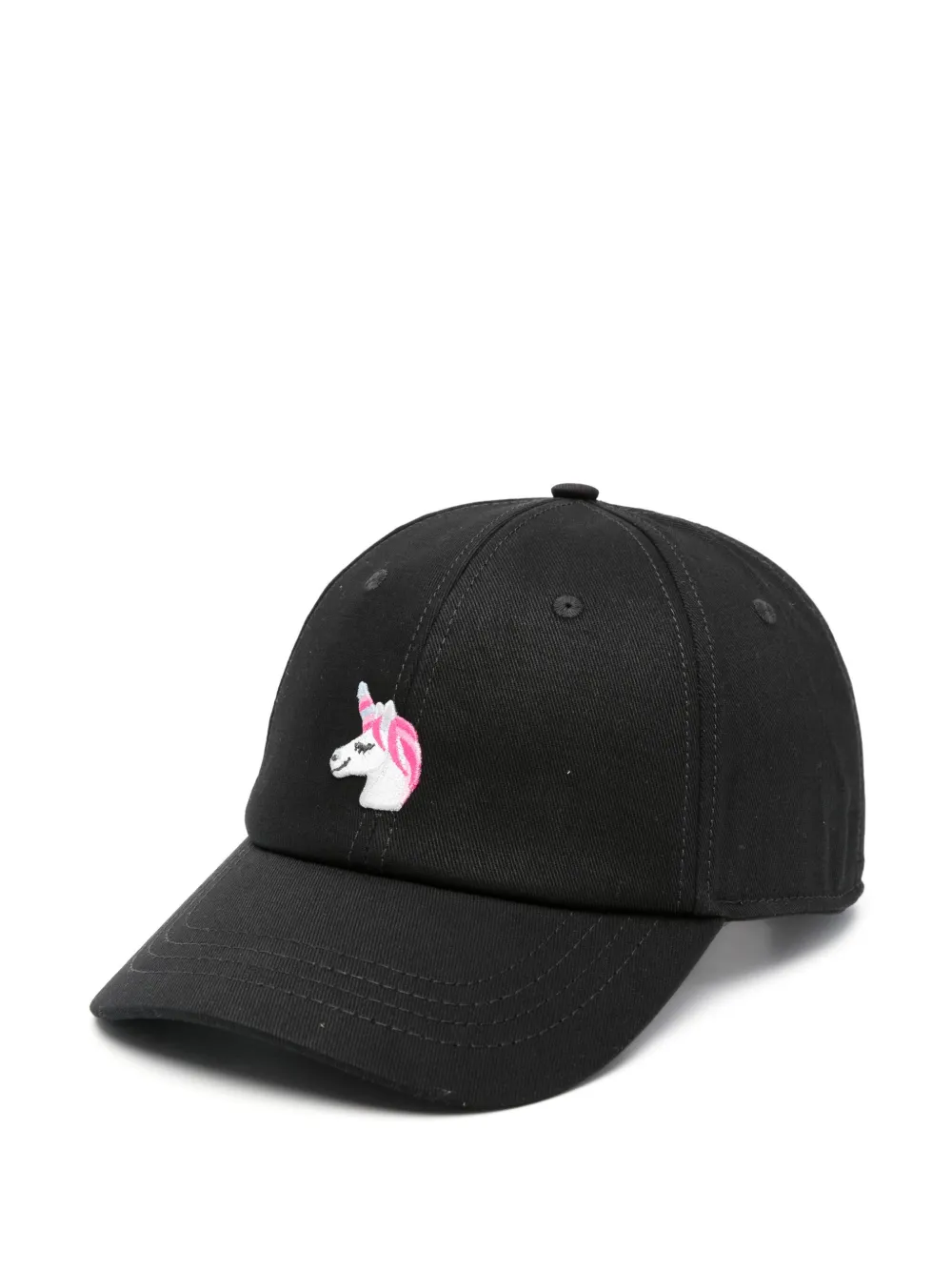 ALBERTO BRESCI unicorn-embroidery baseball cap | negro | Image 1