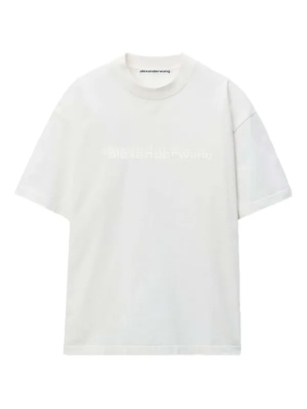 alexander wang ロゴTシャツ Alexander Wang ロゴ Tシャツ | ホワイト | FARFETCH JP