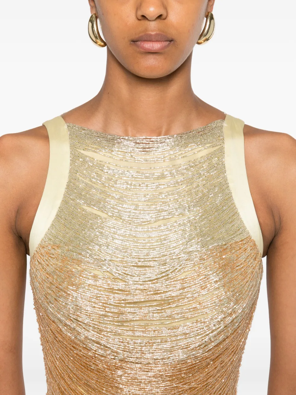 Cult Gaia Madison mini-jurk Goud