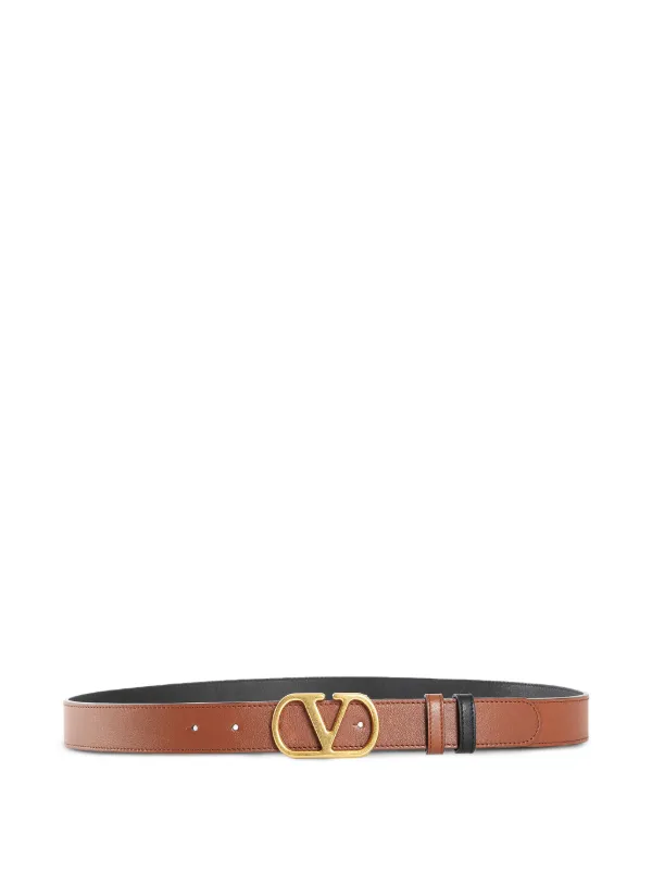 Valentino Garavani Vロゴ シグネチャー リバーシブル ベルト