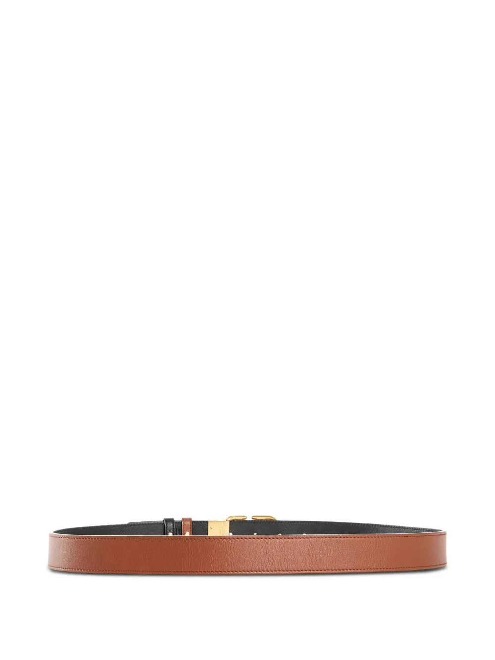  Valentino Garavani Vlogo Signature Reversible Belt - Brown 