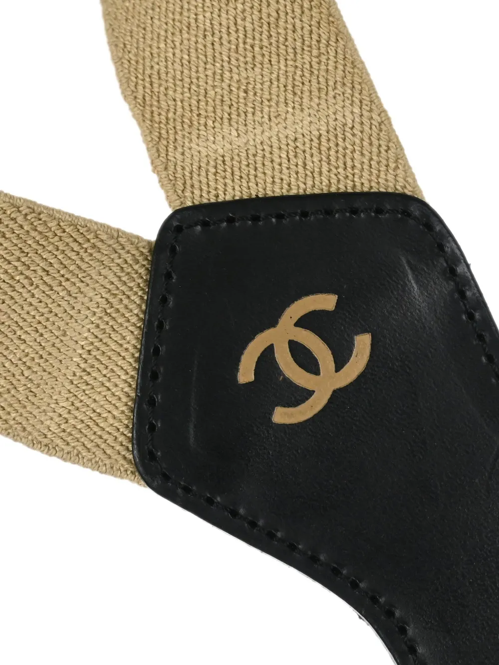 Pre-owned Chanel 1990-2000s Logo-strap Suspenders