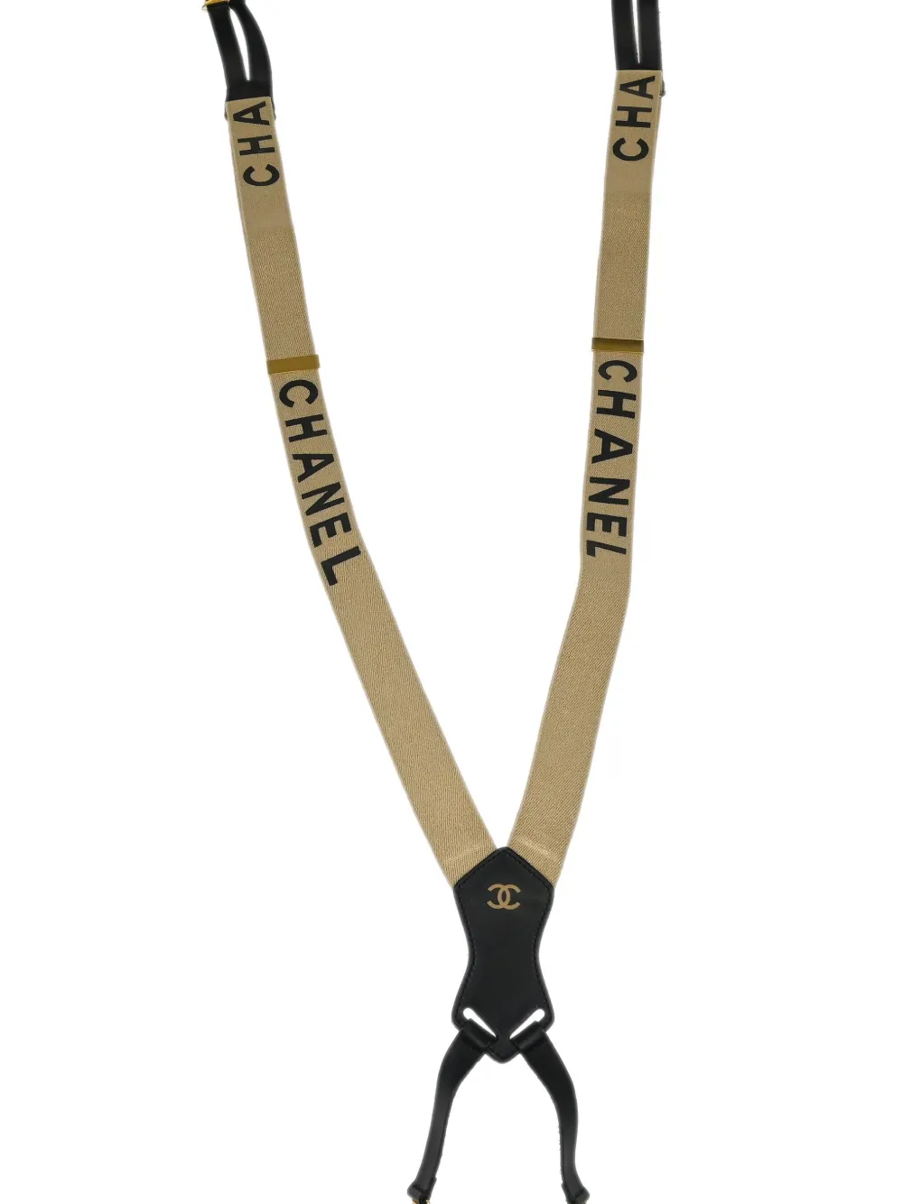 Pre-owned Chanel 1990-2000s Logo-strap Suspenders