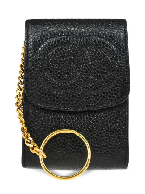 CHANEL Pre-Owned 1995 logo-embossed key holder