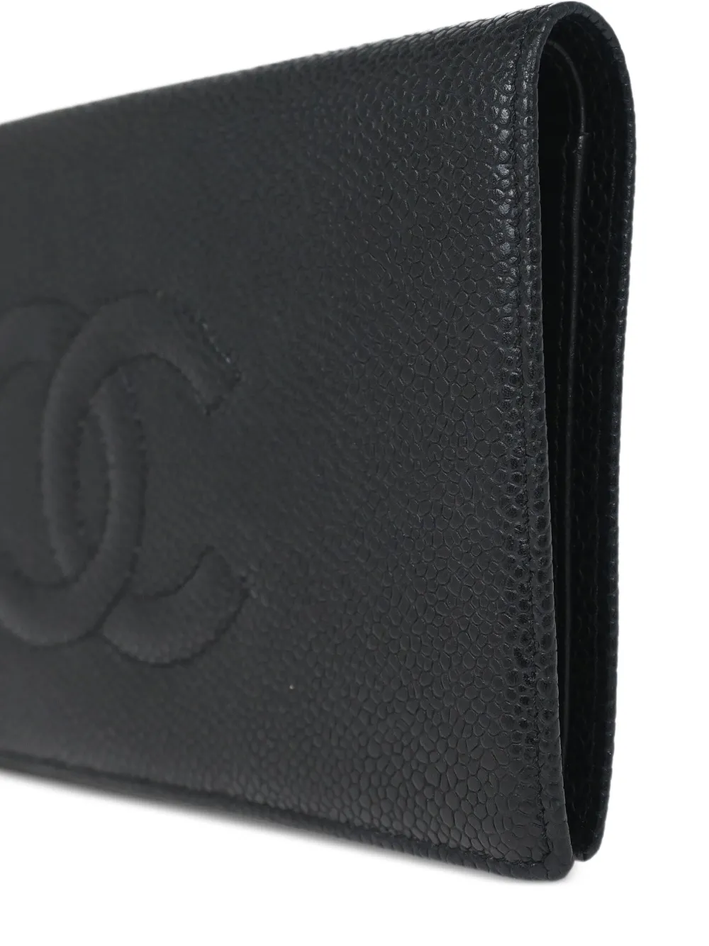Pre-owned Chanel Textured Leather Classic Wallet